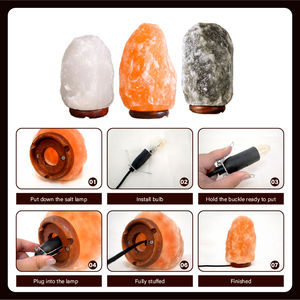 Wholesale New Design Customized Pink Himalayan Salt Night <b>Light</b> Handmade Feng Shui Natural <b>Shell</b> Best Quality - Product Image 4