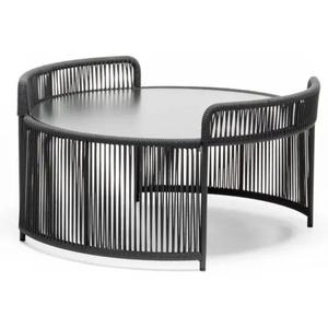 Meubles de salon de style rond moderne pieds en métal argenté Table d'appoint en métal moderne - Product Image 5