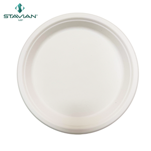 Assiette jetable sans PFAS 7 ''100% haute qualité écologique disponible en blanc et marron-plusieurs tailles de couleurs offertes - Product Image 1