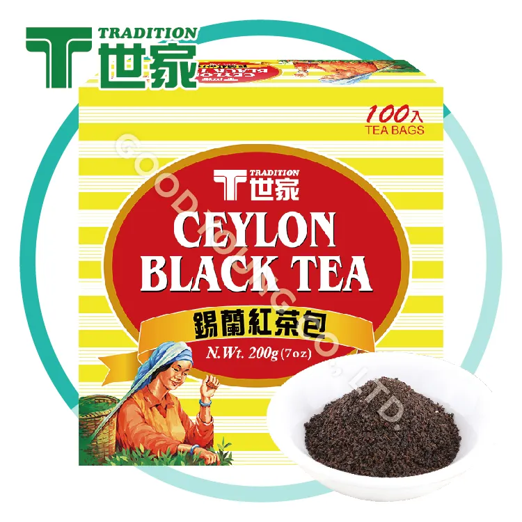 Toptan seylan siyah çay çay saati 100 paket seylan siyah çay poşeti