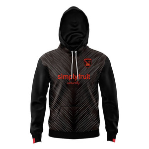 Sweats à capuche en coton 100% pour hommes, vêtements d'usine respirants avec motif solide imprimé numériquement OEM Service Front Logo Winter Hooded Collar - Product Image 1