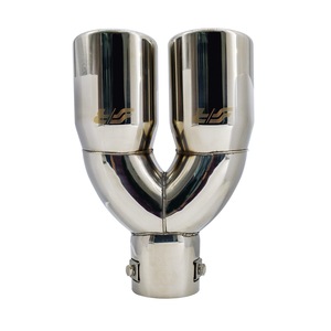 Terminale rotondo diametro 63mm a doppia inclinazione in acciaio inox - Product Image 3