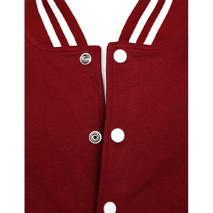 Chaquetas universitarias de algodón 100% de talla grande para mujer, chaquetas con letras de béisbol estampadas transpirables, parches bordados al por mayor - Product Image 4