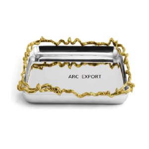 ชามแปะก๊วยทรงกลมเคลือบเงาทำจากอลูมิเนียมสีเงินพร้อมผีเสื้อที่ออกแบบมาเพื่อจัดงานแต่งงานและงานเลี้ยงรีสอร์ท - Product Image 5