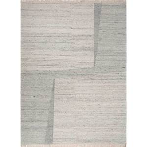 พรมอะบราช ADWV-30 สีงาช้าง ลายทอแบน ทำจากขนสัตว์และใยวิสโคส ลายแบบนามธรรม สำหรับใช้ในบ้าน - Product Image 1