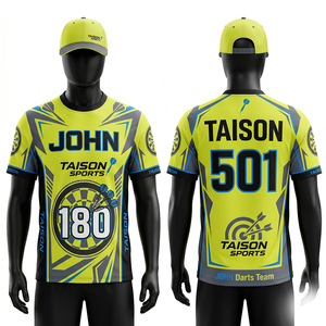 Premium 180 GSM Interlock Polyester <b>Dart</b> Jersey Gray Black Side Panel Design Custom Sublimation Print Logo - Product Image 6