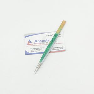 Pinzas para extensiones de pestañas con agarre de diamante de acero inoxidable de alta calidad, aislamiento sostenible, Impresión de mármol, papel verde al por mayor - Product Image 6