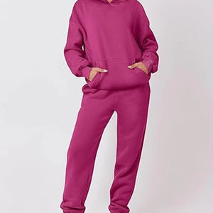 Ensemble survêtement femme délavé à l'acide, sweat-shirt et pantalon de survêtement vintage, coton lourd, streetwear, logo personnalisé, usine - Product Image 3