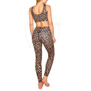 2 uds., ropa de gimnasio transpirable ecológica, conjuntos de Yoga de alta elasticidad sin costuras con función de pulgar, opciones de talla grande, patrón impreso - Product Image 6