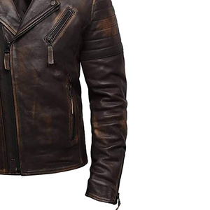 El mejor diseño de moda por encargo de cuero genuino hecho en fábrica Logo chaqueta de invierno para hombres abrigos de lona con diseño propio MOQ bajo - Product Image 6