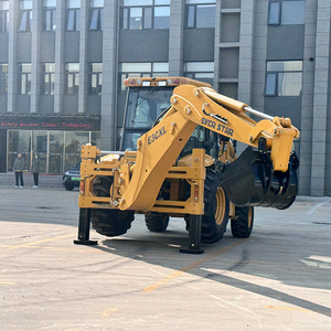 Everstar High-tech backhoe excavator <b>machine</b>, wheel Backhoe excavator with different <b>attachments</b> - Product Image 3
