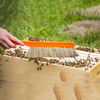 40.5*7.5cm outil d'apiculture brosse tige plate robuste poils souples ruche ascenseur équipement d'apiculture apiculteur nid d'abeille outils de nettoyage