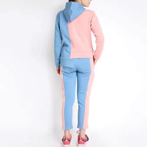 Conjunto de chándal de 2 piezas con capucha informal para mujer, sudadera y pantalones transpirables ecológicos, ropa deportiva - Product Image 2