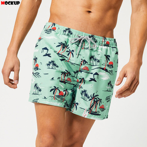 2025 Usine Vente Impression Numérique Logo Personnalisé Natation Haute Qualité 100% Polyester Hommes Shorts Décontractés pour Hommes - Product Image 2