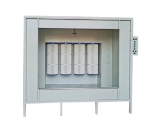 Cabine de distribution de poudre de qualité industrielle, pompe de qualité industrielle, capacité de 30 L/h, fonctionnement manuel, filtration de l'air, réduction du bruit - Product Image 3