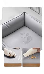 Tapis pour animaux de compagnie en polyester doux, imperméable, résistant aux déchirures et lavable, motif animal rectangulaire moderne, pour chats et chiens, fabriqué au Vietnam - Product Image 3