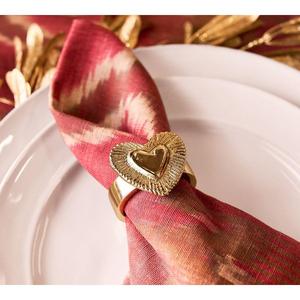 Anneaux de serviette en laiton artisanat en métal bon marché prix décoratif anneau de luxe prix bon marché accessoires de décoration de table de mariage anneau de tissu - Product Image 5