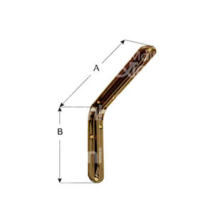 PRESSED <b>STEEL</b> <b>SHELF</b> <b>BRACKET</b>, BROWN paint finish - Product Image 1