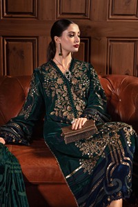 Lehenga Choli Anarkali pakistanais lourdement orné pour femmes, réception de mariage et fonctions nuptiales, acrylique - Product Image 3