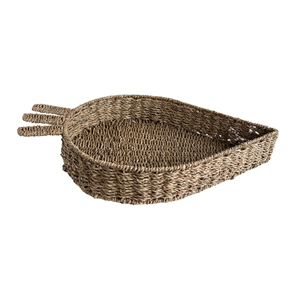 Plateau à fruits en herbe de mer naturelle rustique tissé à la main, en forme de carotte, pour la décoration de la maison, décoration d'automne, décoration de Pâques, en provenance du Vietnam - Product Image 1