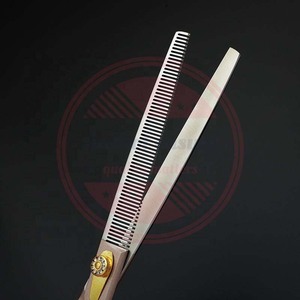 <b>Professional</b> Pet Grooming Scissor Customized Curved Chunker Thinning Shear for Sale - Product Image 6