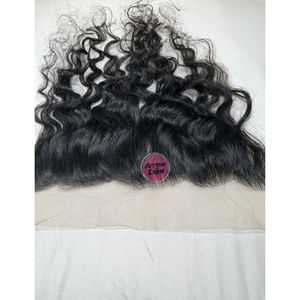 Extensions de cheveux indiens bruts bouclés naturels avec lace frontal suisse 100% vierge avec un seul donneur Fournisseur en gros d'exportation - Product Image 4