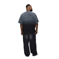 T-shirt personnalisé délavé de haute qualité, col tombant, grande taille, en soie/coton, respirant, séchage rapide, coupe décontractée, T-shirt OEM