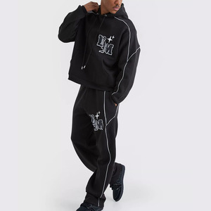 Chándal cómodo para hombre Ropa deportiva informal Jogging Traje de dos piezas Logotipo personalizado - Product Image 4