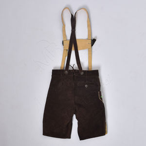 Oktoberfest Bavarian Shorts For Men Customized Leather Shorts Distress Leather Traditional German Lederhosen Oktoberfest 2025 - Product Image 3