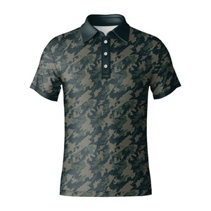 เสื้อโปโลผู้ชายสำหรับกอล์ฟ ผ้าโพลีเอสเตอร์ผสมสแปนเด็กซ์ ระบายอากาศได้ดี แห้งเร็ว ขายส่ง - Product Image 2