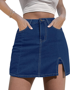 Stylish Women's Denim <b>Fabric</b> Mini Skirt Soft Adjustable Custom Made with Pockets <b>Pleated</b> Design Streetwear Casual Outfits - Product Image 5