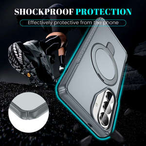 Support de téléphone pour voiture pour Samsung S26 Hybrid avec anneau magnétique, design professionnel, matériau TPU+PC, protection à 360° - Product Image 4