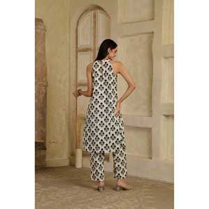 Ensemble Kurta à bretelles pour femmes Poppy Play avec pantalon et pantalon long - Product Image 6