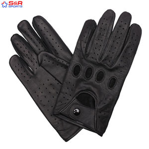 Men Leather Driving Gloves Fashion Gloves Leather Driving Gloves 100% Real Genuine - Product Image 5