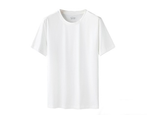 T-shirt en coton à imprimé essentiel avec logo personnalisé pour homme T-shirt oversize uni à manches courtes pour homme - Product Image 2