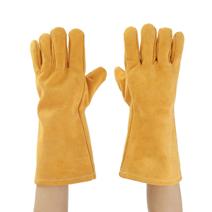 Gants de soudage en cuir de vachette de taille personnalisée, poignées confortables et résistantes, gants de soudage tendance protecteurs - Product Image 6