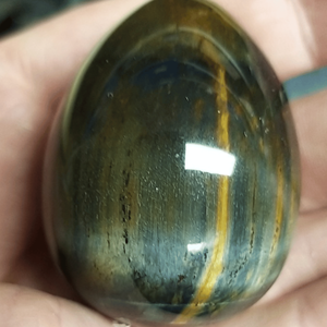 Œuf d'oeil de tigre bleu Œufs en cristal de guérison naturelle en gros pour la décoration intérieure et l'équilibrage énergétique de fabrication de confiance - Product Image 3