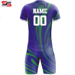 เสื้อฟุตบอลโพลีเอสเตอร์แขนสั้นใส่สบายเสื้อฟุตบอลสโมสรเยาวชนใส่100% โลโก้ได้ตามต้องการ - Product Image 2