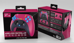 Không dây <span class=keywords><strong>LED</strong></span> chiếu sáng Gamepad cho <span class=keywords><strong>PS4</strong></span>/PS3/PC/iOS với động cơ đôi rung chơi game joystick 4023 wiisun - Product Image 3