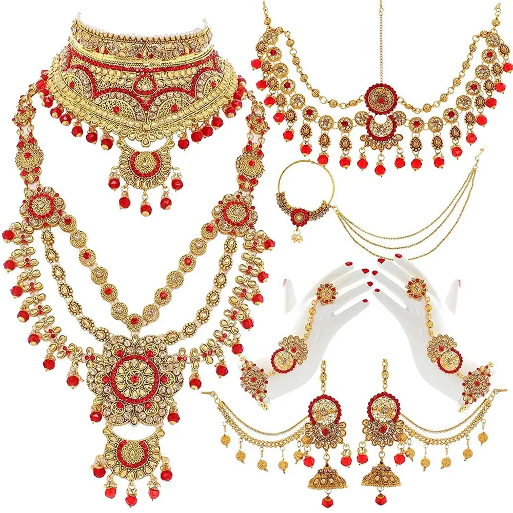 Hot sale wedding bridal necklace set fashion jewelry diamond necklace and earring set High Quality Bridal Jewelry Sets