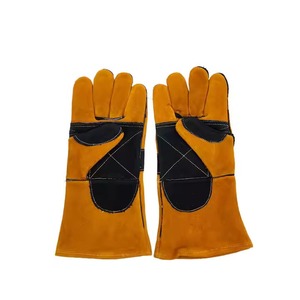 Guantes de soldadura de cuero dividido de piel de vaca, alta exigencia, anti corte, mejor Fabricación, protección de manos, servicio OEM, guantes de soldadura - Product Image 2