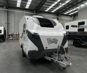 Caravana pequeña, mini autocaravana, remolque de viaje tipo lágrima con baño, estándares de calidad para camping, precio bajo, capacidad para 2 personas - Product Image 1