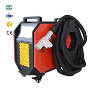 Machine compacte de nettoyage au laser à fibre portative refroidie par air 1500W 2000W 2500W pour le nettoyage des composants de boîte de vitesses d'éoliennes