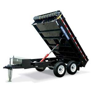 Haute qualité 4 roues hydraulique en acier 1-2 tonnes agriculture ferme basculement remorque à benne basculante équipement de tracteur en stock conception allemande - Product Image 6