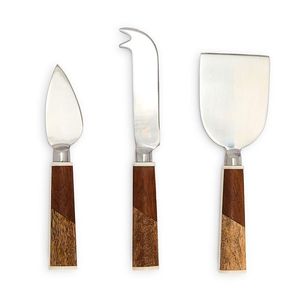 Gran oferta, juego de herramientas de queso de acero inoxidable de diseño real con mango de madera de diseñador, juego de cuchillos de queso de cocina de lujo - Product Image 1