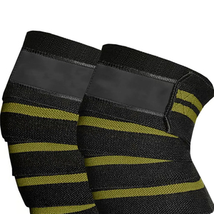 Rodilleras Elásticas para Levantamiento de Pesas al por Mayor, Rodilleras Elásticas Personalizadas, Resistentes, Antideslizantes para Fitness - Product Image 3