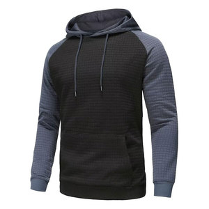 Sweat à capuche matelassé bicolore pour homme |   Sweat-shirt d'hiver chaud en coton 100% Streetwear Logo personnalisé OEM/ODM Respirant Séchage rapide - Product Image 2
