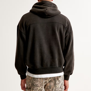 2025 meilleure qualité personnalisée pulls à capuche pour hommes en gros Logo broderie conception avec impression en relief - Product Image 6