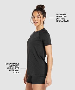 T-shirts d'été décontractés pour femmes en gros, respirants, avec logo, teinture unie, tricotés, 100% coton, votre propre logo - Product Image 2