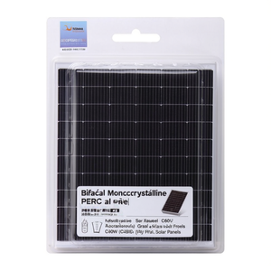 แผงโซลาร์เซลล์แบบโมโนคริสตัลไลน์ PERC แบบสองหน้า กำลังไฟ 660 วัตต์ เกรดอุตสาหกรรม ฝาครอบด้านหน้าเป็นกระจก - Product Image 2